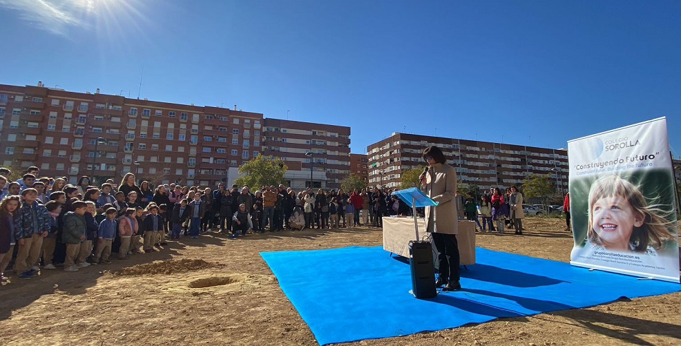 Grupo Sorolla Educación celebra el acto de colocación de la primera piedra del futuro Colegio Sorolla 